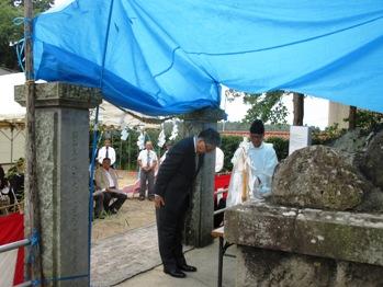 牛庭地区大久保神社水祭りの写真