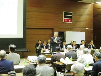 町内会長との懇談会（橘地区など）の写真