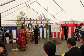 三菱商事復興支援財団地鎮祭の写真