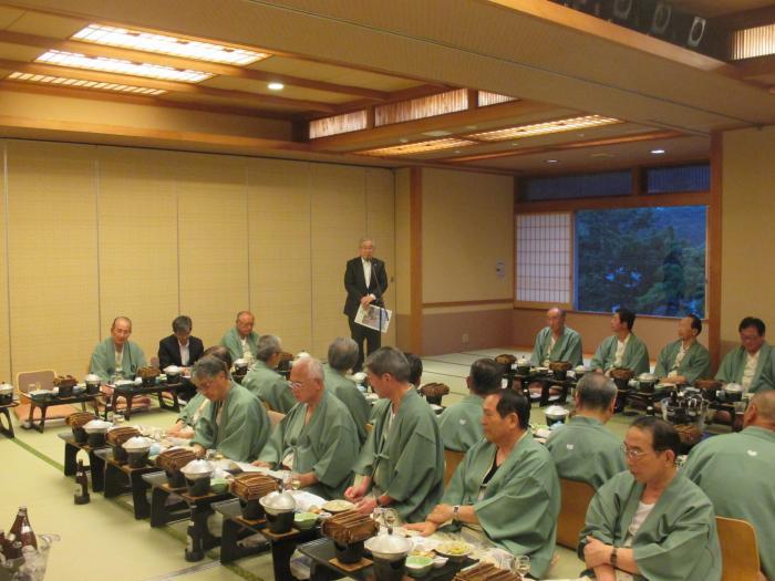 県中地区商工会連絡協議会通常総会懇親会の写真