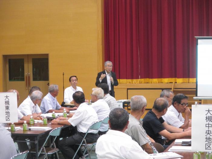 町内会長等と市長との懇談会（大槻・大成地区）の写真