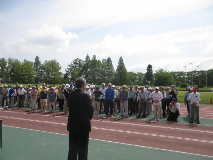 郡山市老人クラブ連合会グラウンド・ゴルフ大会の写真