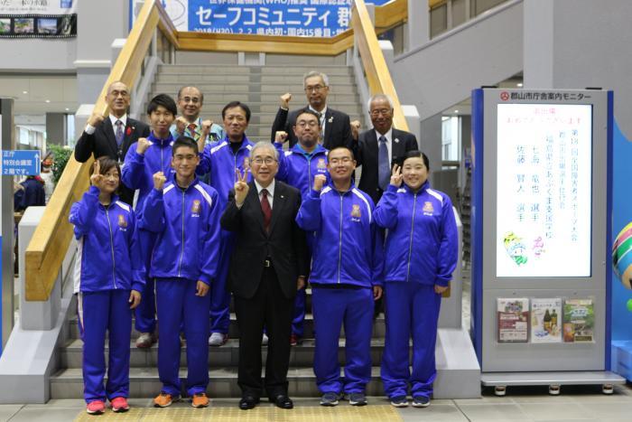 全国障害者スポーツ大会郡山市出場選手壮行会の写真