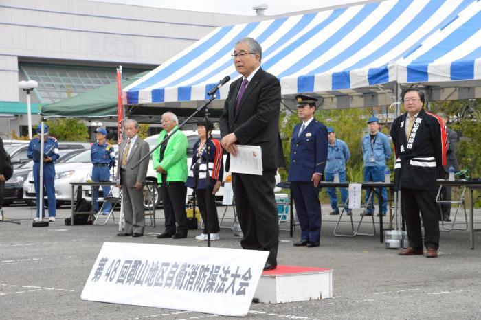 郡山地区自衛消防操法大会の写真