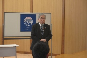 市長あいさつの様子