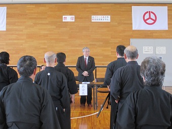 市長あいさつの様子の画像1