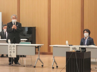 橋本聖子東京オリンピック・パラリンピック担当大臣と福島県知事・ホストタウン自治体との意見交換会の画像1