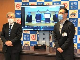 日本大学工学部「キャンパス強靭化プロジェクト」に対する感謝状贈呈式の画像2