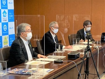 新型コロナウイルス感染拡大を受けた福島県知事・県内中核市長のオンライン会談の画像1