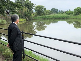 市内ため池視察