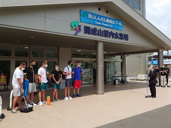 ハンガリー水泳チーム歓迎セレモニーの画像1