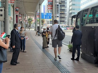 東京2020パラリンピックハンガリー水泳チーム見送りの画像2