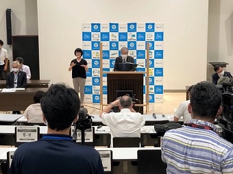 新型コロナウイルス感染症対策に係る市長臨時記者会見