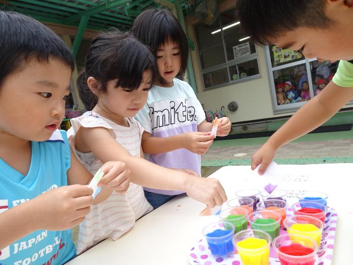 らいおん女の子ひたし染め