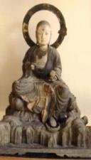 木造地蔵菩薩半跏趺坐像の写真