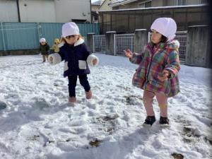 うさぎ組　雪遊び