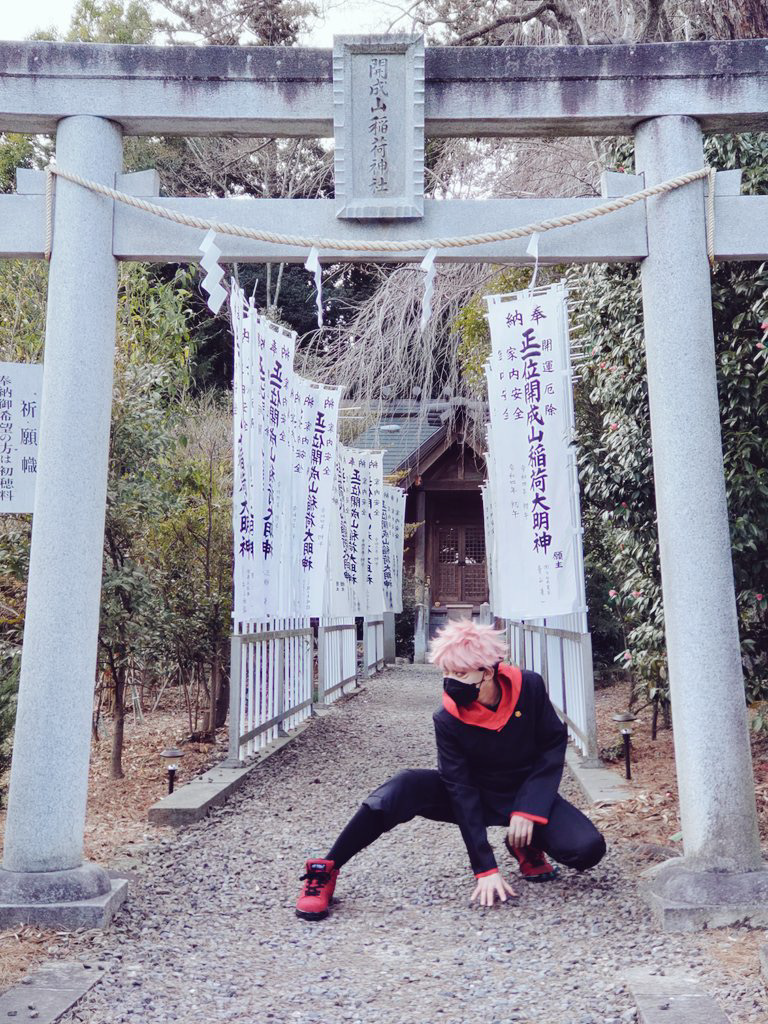 撮影風景　開成山大神宮