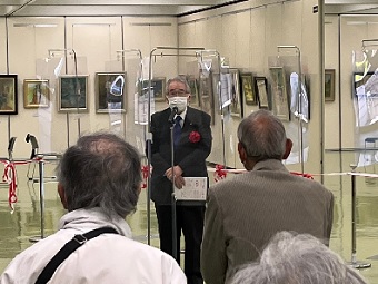 郡山市美術連盟展開場式