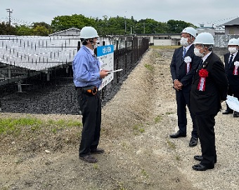 新日本電工太陽光発電設備式典