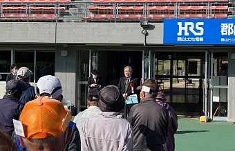 郡山市老人クラブ連合会グラウンド・ゴルフ大会開会式