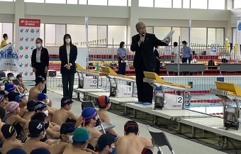 水泳の日2022KORIYAMAニチレイ特別泳力検定会開会式