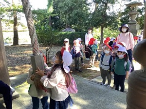 ぶどう組　宇倍神社でお参りしました