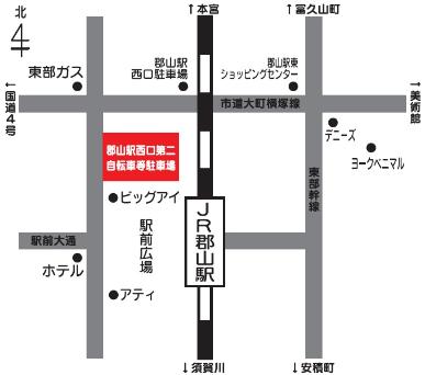 撤去自転車保管場所の案内図