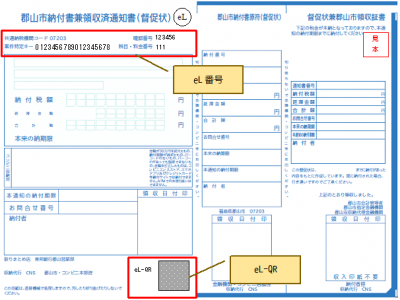 納付書見本(ハガキ)