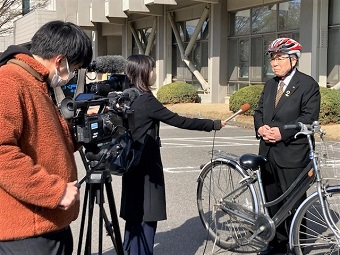 自転車乗車時のヘルメット着用呼びかけ