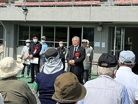 0606郡山市老人クラブ連合会ゲートボール選手権大会開会式