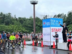 0923CYCLE AID JAPAN in 郡山 ﾂｰﾙﾄﾞ猪苗代湖 開会式