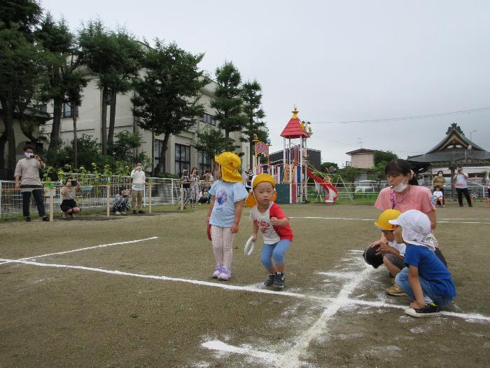 スタートダッシュをしているところ