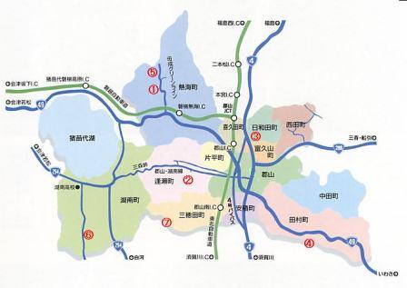 自然・緑地環境保全地域図