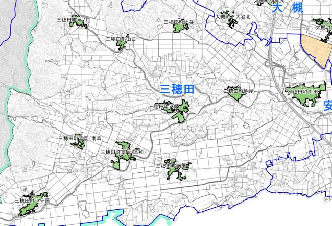 三穂田全体図