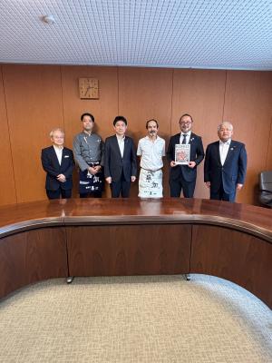 喜多方ラーメン「喜一」監修「gran 喜一」オープン＆鯉ラーメン開発・販売開始に伴う表敬訪問