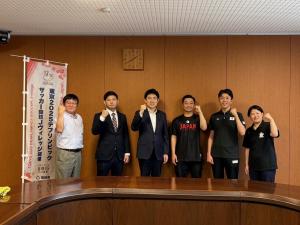 デフアスリート日本代表による表敬訪問