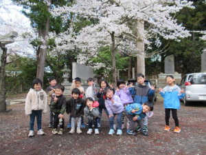 かんな組満了児お花見