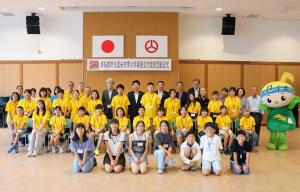 姉妹都市久留米市青少年親善交流使節団歓迎式③