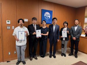 第14回一本の水路ブランド認証書交付式