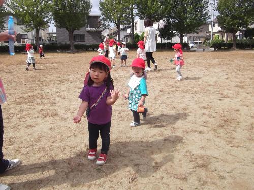 亀田公園で遊んでいるところ