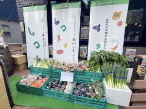 「もったいない野菜マルシェ」オープン前の風景2