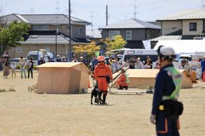 倒壊建物埋没車両救出訓練その１
