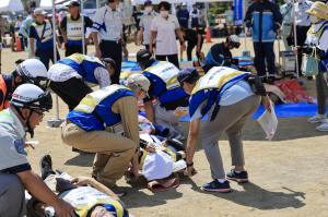 負傷者搬送訓練その３