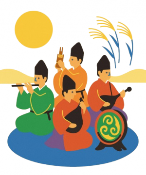 月見雅楽会イラスト