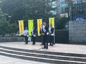 秋の全国交通安全運動出動式（郡山警察署管内）