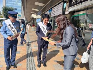 秋の全国交通安全運動出動式（郡山警察署管内）②