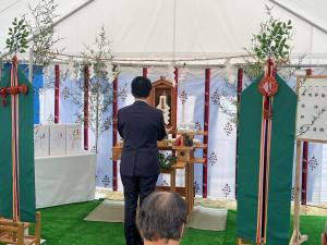ワボウ電子株式会社福島工場新築工事地鎮祭①