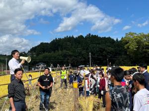 手越村プロジェクト「稲刈り体験」 開会式