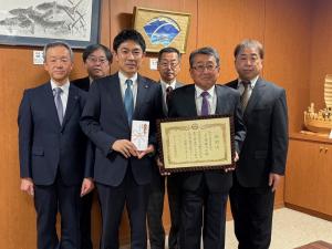 寄附受納・感謝状贈呈(郡山市中央商店街振興組合様)