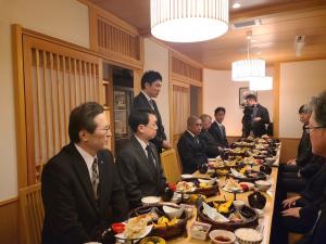 鳥取市長との昼食懇談